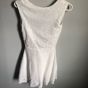 White Sparkly NYE/Homecoming/Formal Dress!